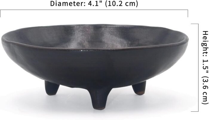 Prayer Offering Ritual Bowl Plate Great for Use Religious Spiritual Gifts （Black... - Image 3