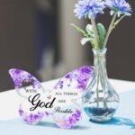 Office Desk Decor for Women Purple Desk Decoration Accessories Purple Gifts for ... - Image 4