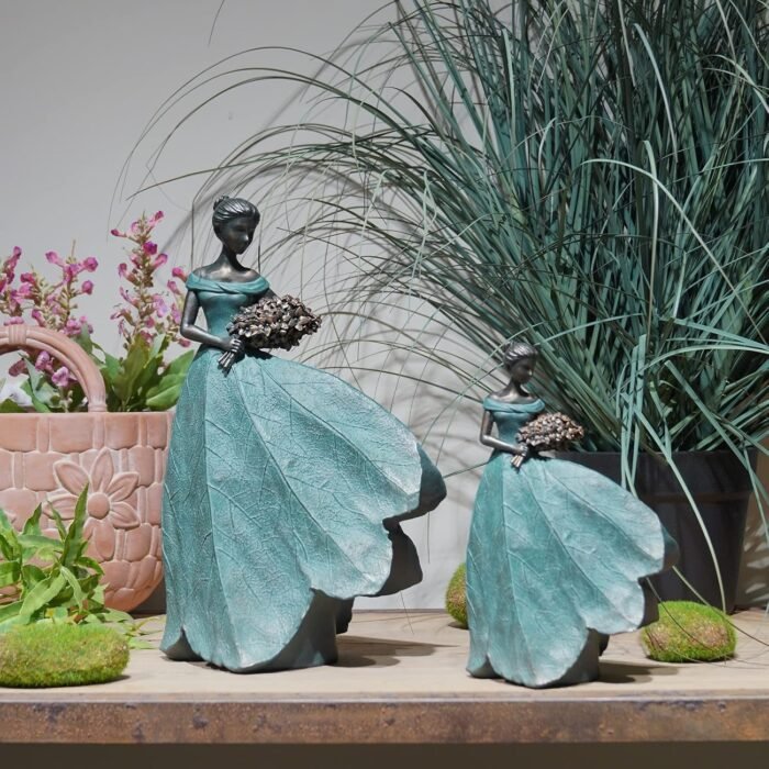 Guichifun Fairy Statue Collection Home Decoration - Leaf Angel Girls Resin Moder... - Image 6