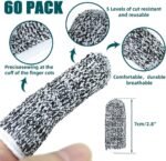 60 pcs Finger Cots Cut Resistant Protector Cut-Resistant Finger Covers, Anti-Cut... - Image 3