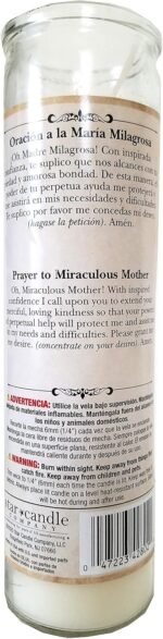 Miraculous Mother (Maria Milagrosa) Devotional Candle - Image 3