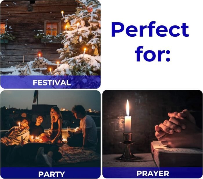 Dinil - Spell & Chime Candles – Premium Mini Taper Candles for Rituals, Prayer, ... - Image 6