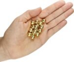 250 Round Gold Acrylic Beads 10mm Diameter with 2.7mm Hole for Crafts - Image 3