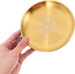 Angoily Bed Side Table Tray, Altar Plate Candle Holder, Ritual Burning Incense O... - Image 7