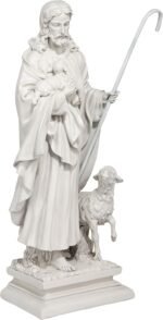 Design Toscano EU1785 Jesus The Good Shepherd Religious Garden Statue, 12 Inches... - Image 3