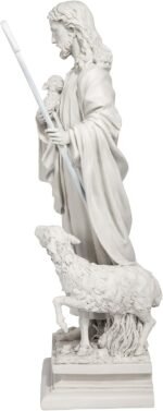 Design Toscano EU1785 Jesus The Good Shepherd Religious Garden Statue, 12 Inches... - Image 5