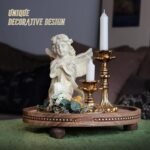 Decor Decorative Round Tray 11.81in for Home Decor for Coffee Table Farmhouse Ki... - Image 4