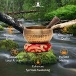 Tibetan Singing Bowls Set~ Meditation Sound Bowl hand Hammered in Nepal For Yoga... - Image 5