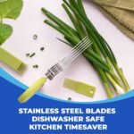 Jenaluca 5 Blade Herb Scissors - Salad Scissors - Cut & Chop Fresh Herbs & Leafy... - Image 7