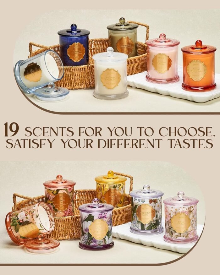 M&SENSE Patchouli Candles for Home Scented, Organic Soy Candles Non Toxic Soot-F... - Image 9