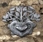 Floral Heart with Birds, Metal Wall Hanging Décor, Giving Ideas, Handmade in Hai... - Image 6