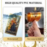 78 Tarot Cards with Guide Book,Rider Waite Tarot Deck,Gold Foil Tarot Cards Deck... - Image 4