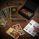 78 Tarot Cards with Guide Book,Rider Waite Tarot Deck,Gold Foil Tarot Cards Deck... - Image 6