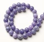 6MM 60PCS Lavender Purple Chalcedony Stone Loose Beads for Jewelry Making DIY Br... - Image 4