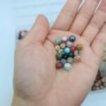 504pcs 8mm Natural Round Stone Beads Gemstone Beading Hole Size 1mm Crystal Ener... - Image 6