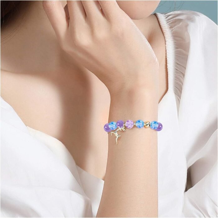 PH PandaHall 720pcs 8mm Purple Glass Beads 24 Color Round Bracelet Beads Loose C... - Image 9