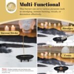 Cast Iron Incense Burner 4" L 2" H, Ideal for smudging, Incense Burning, Ritual ... - Image 3
