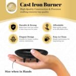 Cast Iron Incense Burner 4" L 2" H, Ideal for smudging, Incense Burning, Ritual ... - Image 5