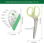 Herb Scissors Herb Stripper Set, Luxiv Stainless Steel Herb Cutter Tools 5-Blade... - Image 3