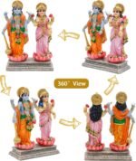 alikiki Vishnu Lakshmi Narayana Statue – 4.7 Inch Lord Vishnu W/Laxmi MATA India... - Image 3