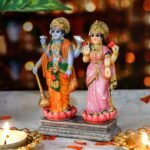 alikiki Vishnu Lakshmi Narayana Statue – 4.7 Inch Lord Vishnu W/Laxmi MATA India... - Image 5
