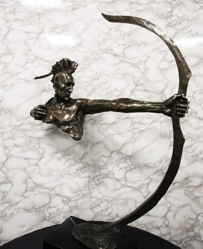 Ebros Gift Large 32" Tall Museum Showcase Design Sioux Indian Warrior with Bow a... - Image 3