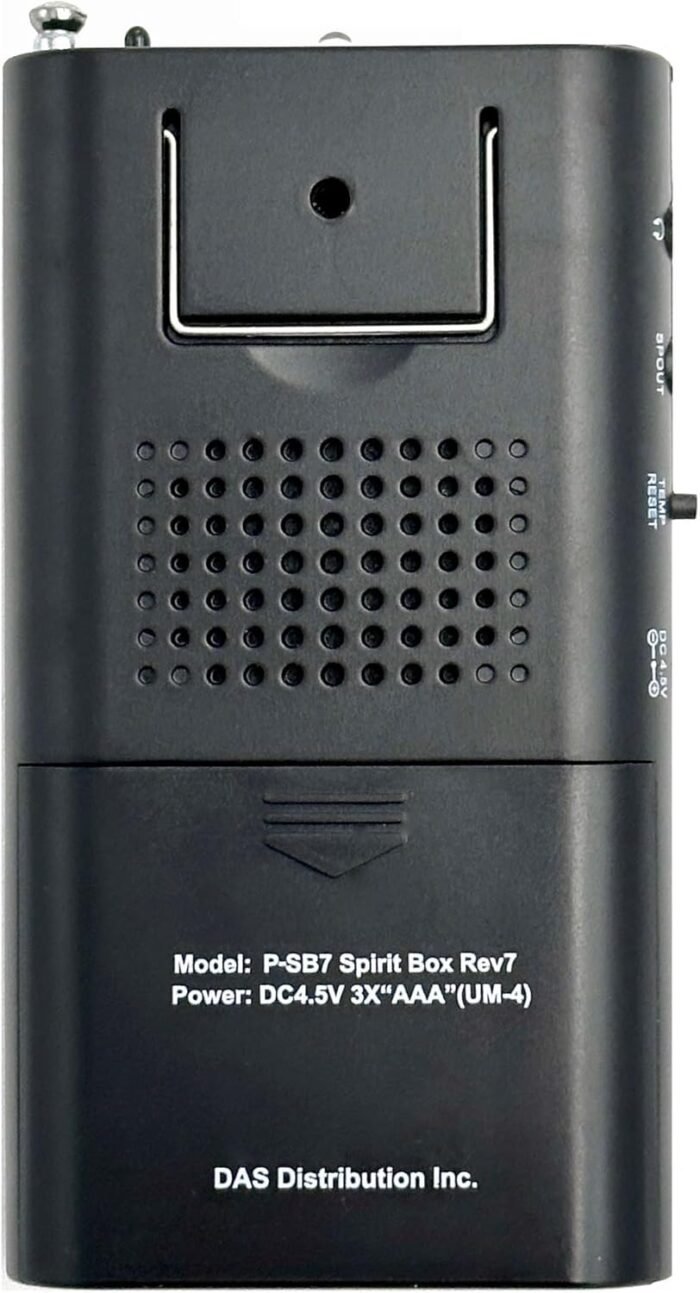 SB7-R7 Spirit Box for Ghost Hunting - FM+AM, Black - Image 3