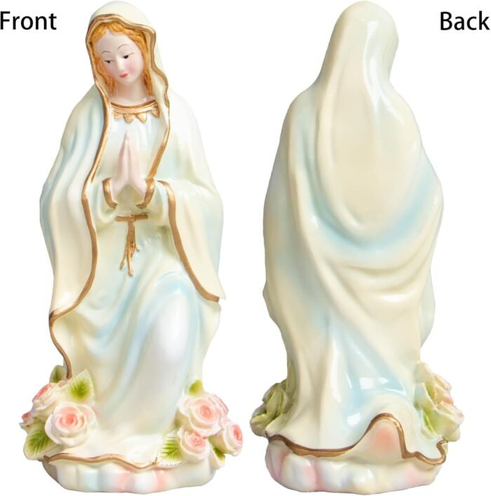 Virgin Mary Statue, 4.8 Inch Catholic Blessed Virgin Mother Mary Statues, Suitab... - Image 4
