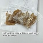 480pcs Crystal Glass Beads 3mm 4mm 6mm 8mm 10mm Round Faceted Glass Beads Crysta... - Image 4
