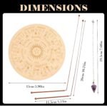 99.9% Copper Dowsing Rods Spiritual and Divining Pendulum Board Mat Kit for Ghos... - Image 4