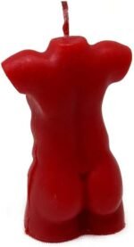 Vrinda® Decorative Red Candle in Human Torso Shape, 3 in for Rituals and Spells - Image 3