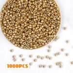 1000Pcs Pony Beads Bracelet 9mm Rainbow Plastic Barrel Pony Beads for Necklace,H... - Image 5