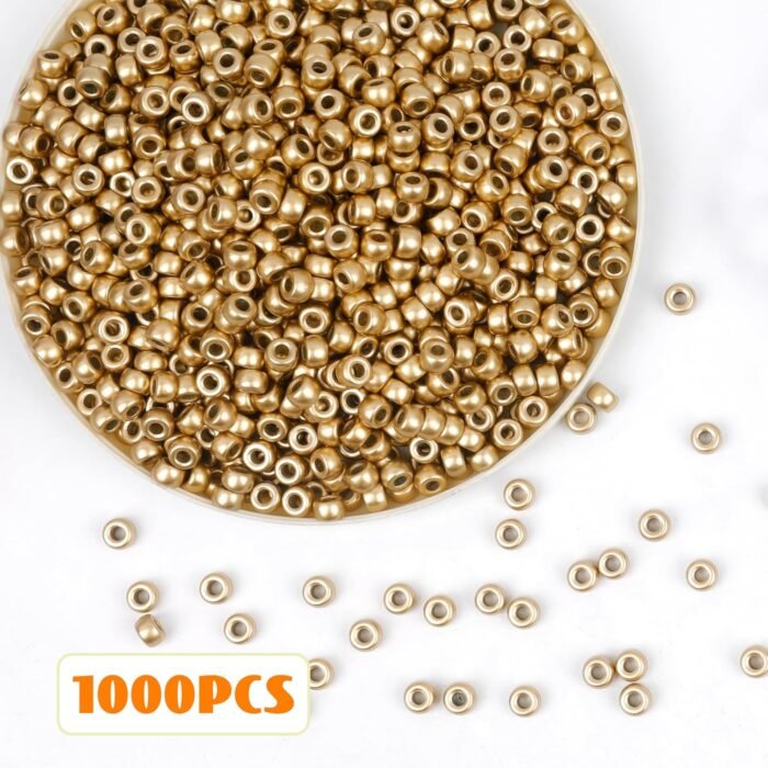 1000Pcs Pony Beads Bracelet 9mm Rainbow Plastic Barrel Pony Beads for Necklace,H... - Image 7