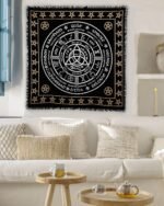 Indian Consigners Altar Cloth Pagan Wheel Witchcraft Alter Tarot Spread Top Wicc... - Image 4