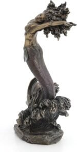 Yemaya Mother of All and Goddess of The Ocean Figurine Cold Cast Resin Bronze Fi... - Image 4