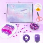 1200Pcs Friendship Bracelet Beads, 6x9mm Pony Beads for Jewelry Making, 5 Style ... - Image 4