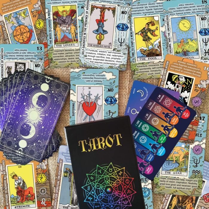 Tarot Cards for Beginners, Learning Tarot Deck, No Guide Book Needed, Tarot Card... - Image 5