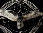 Altar Cloth Tarot Cards Table Napkins Witchcraft Supplies Black Gold Tablecloth ... - Image 4
