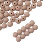 500PCs 8MM Matte Light Brown Acrylic Round Beads, Frosted Acrylic Balls, Bubbleg... - Image 4