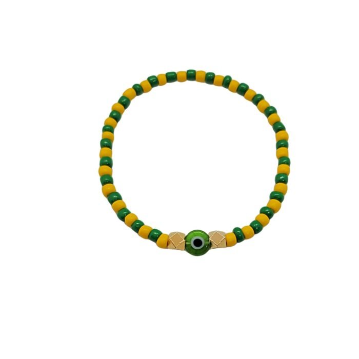 Evil Eye Orishas Protection Jewelry Ilde Elastic Stretch Adjustable Beaded Unise... - Image 5