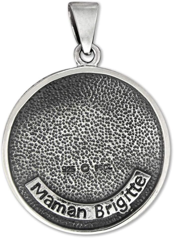 Moonlight Mysteries Sterling Silver Maman Brigitte Voodoo Loa Veve Symbol Pendan... - Image 3