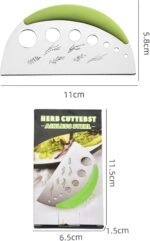 2 In 1 Herb Stripper And Herb Cutter,Stainless Steel 7 Holes Kitchen Herbs Leaf ... - Image 3