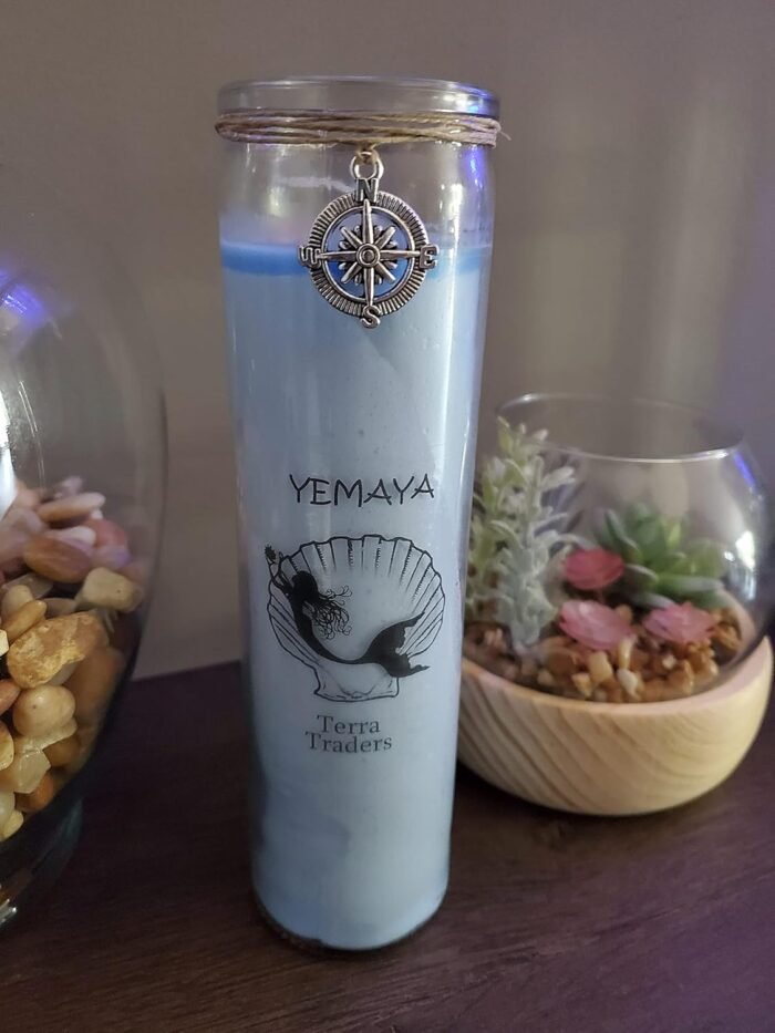 Yemaya Charged Hoodoo Witchcraft Vigil Novena Candle - Image 5