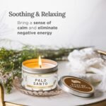 Long Lasting Palo Santo Scented Smudge Candle | 6 Oz - 35 Hour Burn | Soy Wax Ar... - Image 5