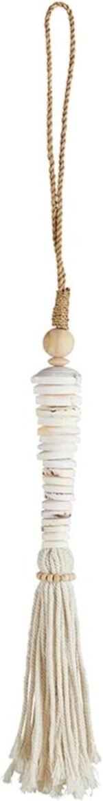 47th & Main Hanging Beach Décor Boho Style Twine Tassels with Shells, 25" Long, ... - Image 3