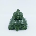 Crystal Mummy and Baby Turtle Statues,Green Jade Turtle Family Figurines,Cute To... - Image 4