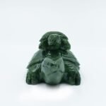 Crystal Mummy and Baby Turtle Statues,Green Jade Turtle Family Figurines,Cute To... - Image 5