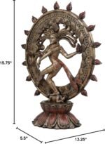 Gifts & Decor Ebros Large Hindu Supreme God Shiva Nataraja Statue 15" Tall Cosmi... - Image 7