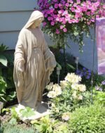 EMSCO Group Virgin Mary Statue - Natural Sandstone Appearance - Made of Resin - ... - Image 3