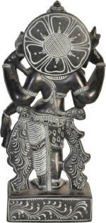 Ardhanarishvara (Shiva-Shakti) - Katappa Stone Statue (Crafted in Mahabalipuram) - Image 3